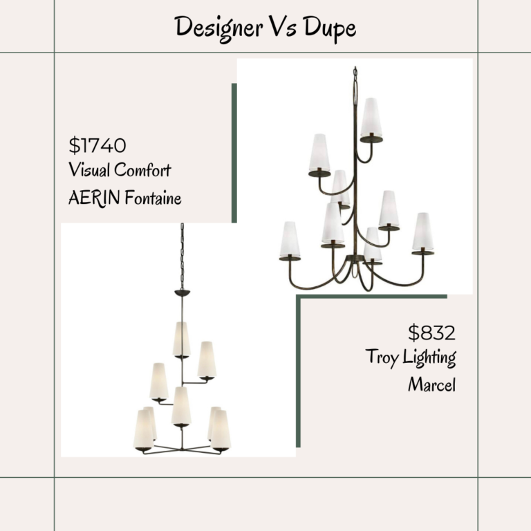 Designer VS Dupe – Aerin Fontaine Chandelier 