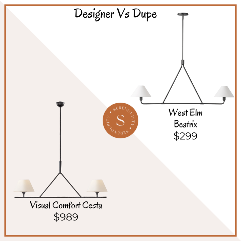 Designer VS Dupe – Visual Comfort Cesta Large Linear Chandelier