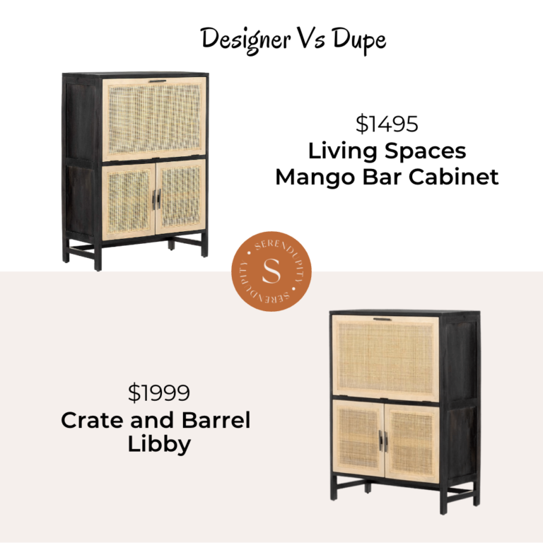 Designer VS Dupe – Crate and Barrel Libby Cabinet