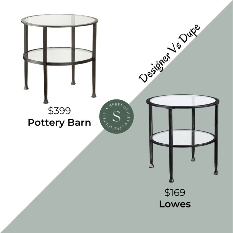 Designer VS Dupe – Pottery Barn Tanner Side Table