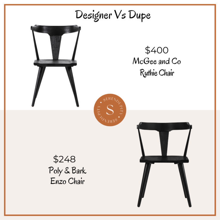 Design VS Dupe – McGee and Co Ruthie Dining Chair