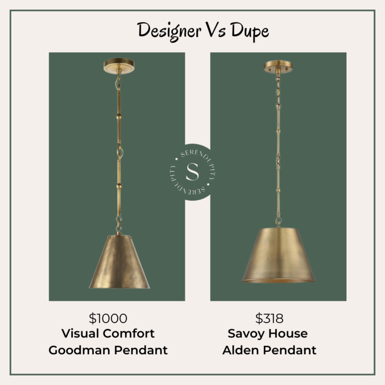 Designer VS Dupe – Visual Comfort Goodman Pendant