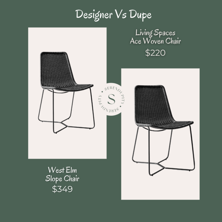 Designer VS Dupe – West Elm Slope Dining Chair