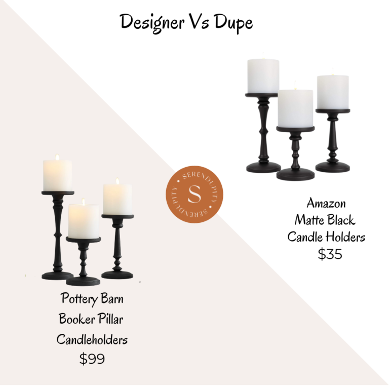 Designer VS Dupe – Pottery Barn Booker Pillar Candle