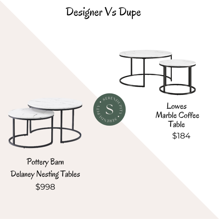 Designer VS Dupe – Pottery Barn Delaney Nesting Tables
