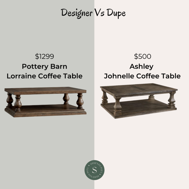 Designer VS Dupe – Pottery Barn Lorraine Coffee Table