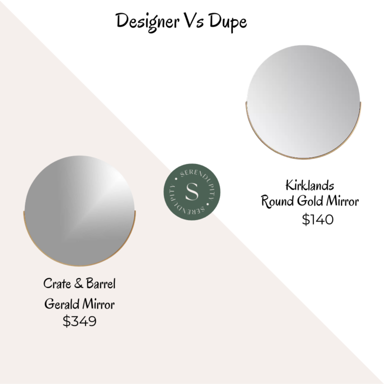 Designer VS Dupe – Crate and Barrel Gerald Large Round Mirror