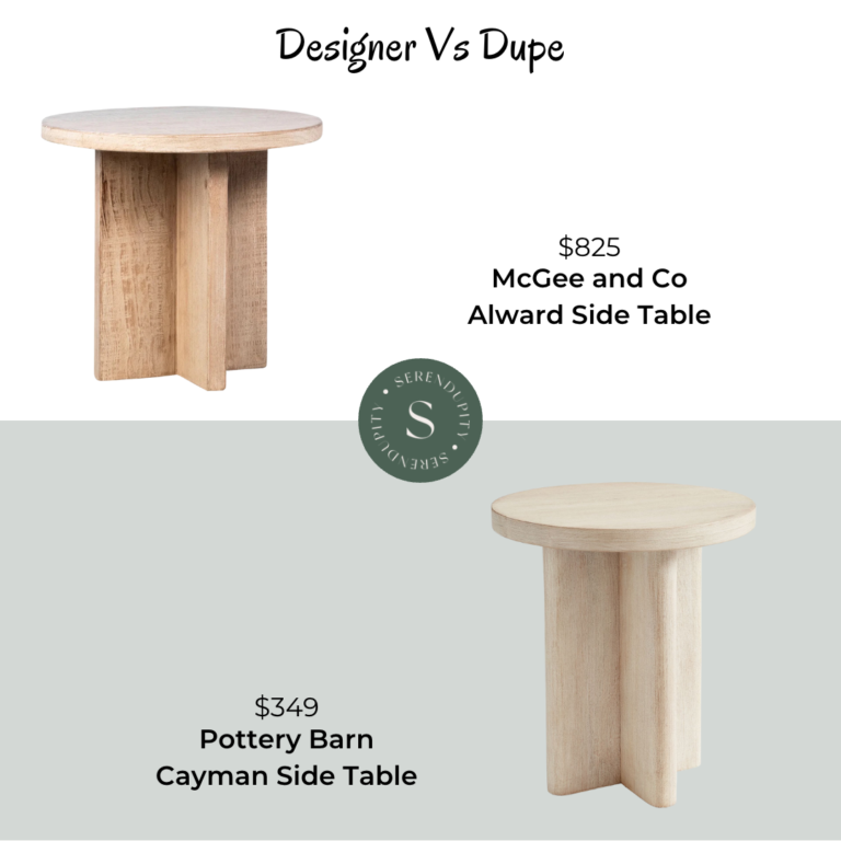 Designer VS Dupe – McGee and Co Alward Side Table