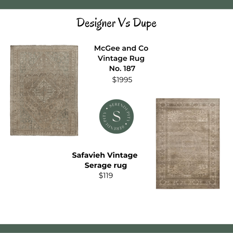 Designer VS Dupe – McGee and Co Vintage Rug