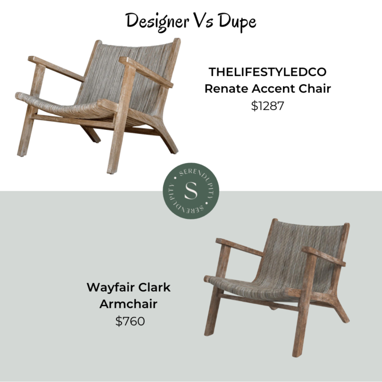 Designer VS Dupe – TheLifeStyledCo Renata Accent Chair