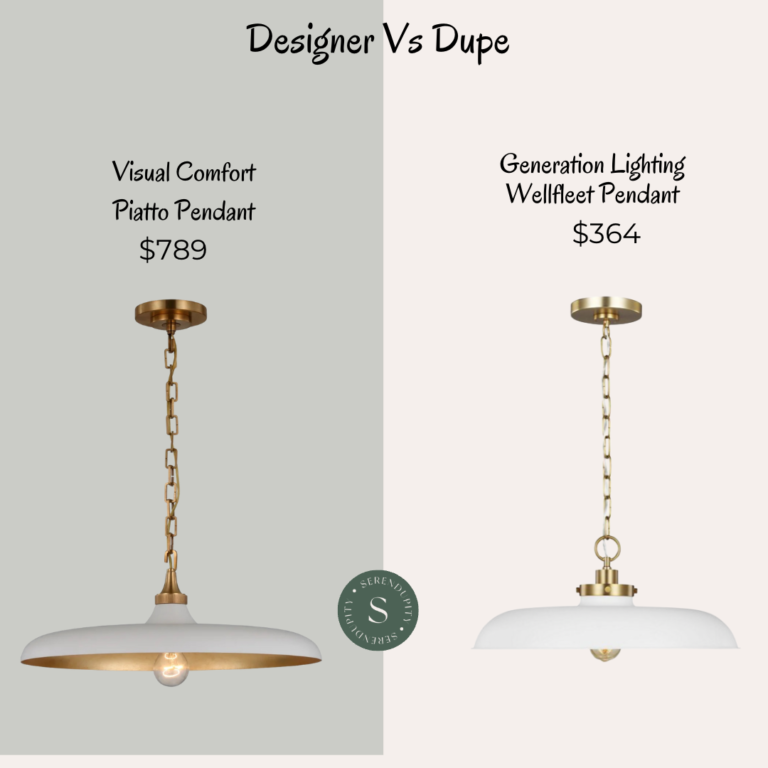 Designer VS Dupe – Visual Comfort Piatto Pendant