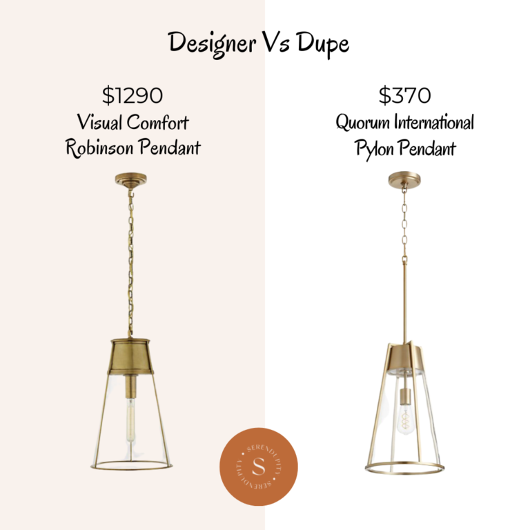 Designer VS Dupe – Visual Comfort Robinson Pendant
