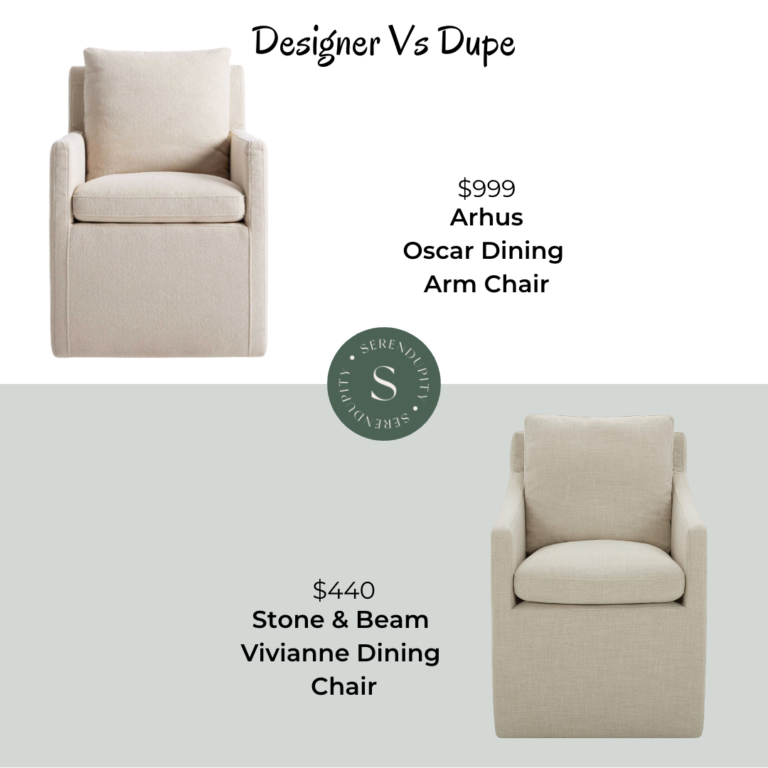 Designer VS Dupe – Arhaus Oscar Dining Chair