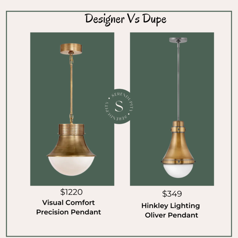 Designer VS Dupe – Visual Comfort Precision Pendant