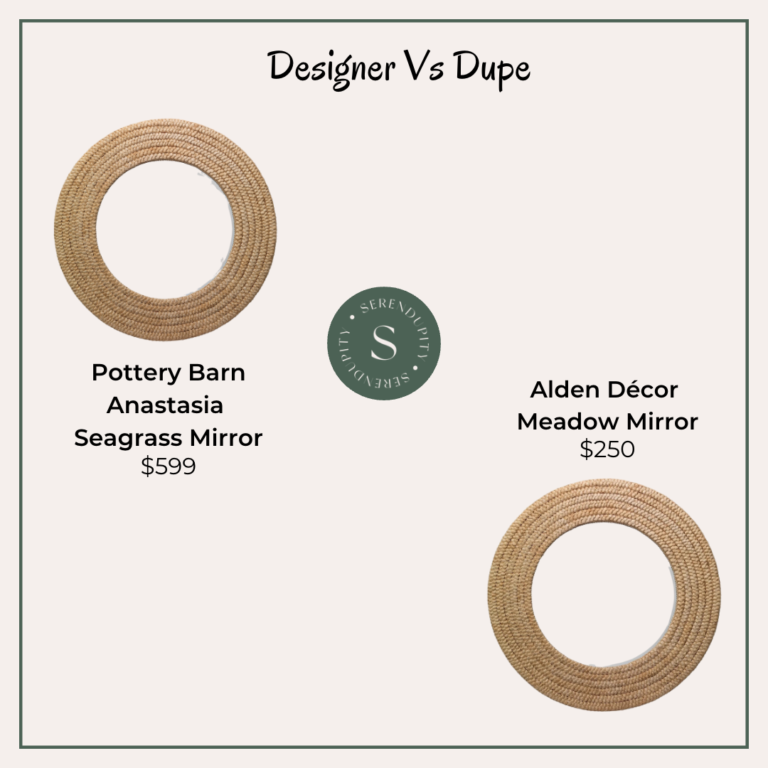 Designer VS Dupe – Pottery Barn Anastasia Mirror