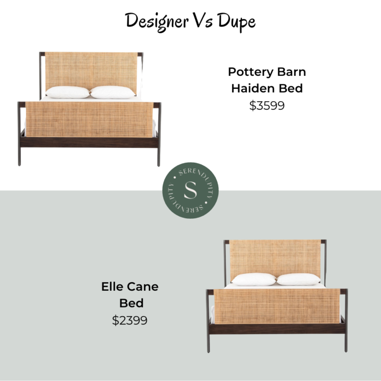 Designer VS Dupe – Pottery Barn Haiden Bed