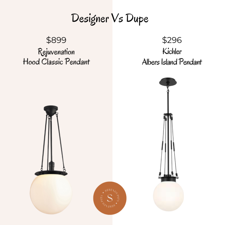 Designer VS Dupe – Rejuvenation Hood Classic Pendant