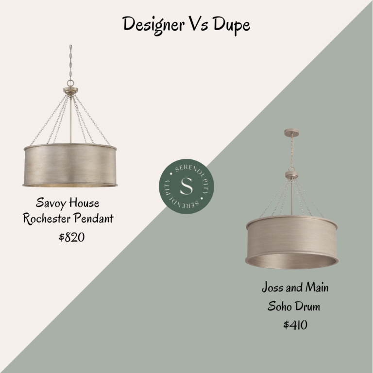 Designer VS Dupe – Savoy House Rochester Pendant